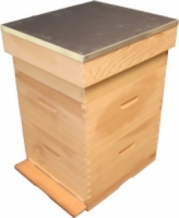 Nederlandse spaarkast met honingkamer Red Cedar met hoektandverbinding kopen bij Imkerij De Linde